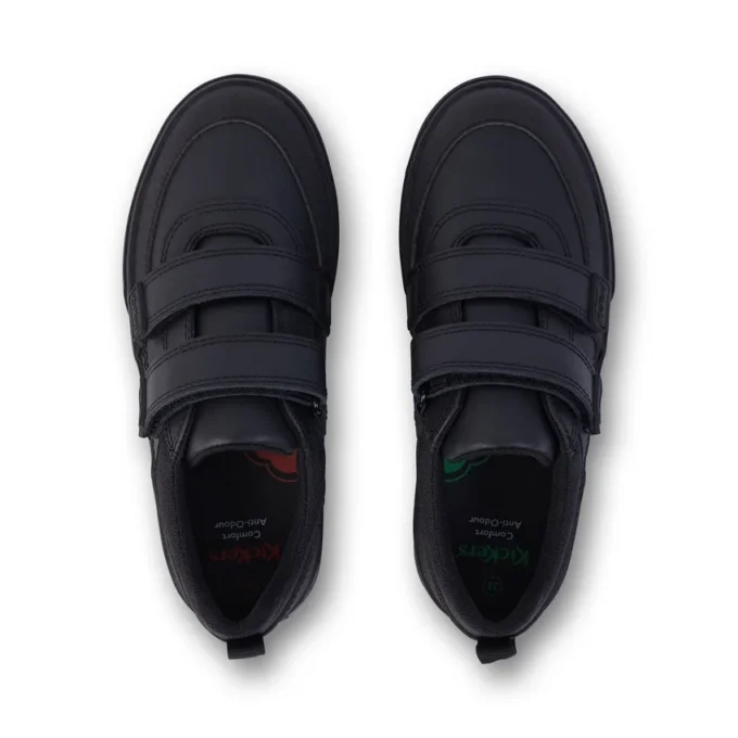 Junior Jungen Tovni Scuff Lo Leder Schwarz Junior Jungen Tovni Scuff Lo Leder Schwarz