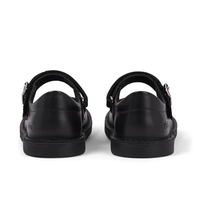 Junior Mädchen Adlar MJ Scallop Leder Schwarz