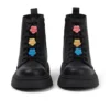 Junior Mädchen Kenzi Stiefel Charm Leder Schwarz Junior Mädchen Kenzi Stiefel Charm Leder Schwarz