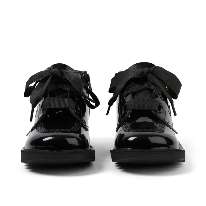Junior Mädchen Kick Hi Ribbon Lackleder Schwarz Junior Mädchen Kick Hi Ribbon Lackleder Schwarz