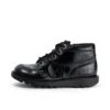 Junior Mädchen Kick Hi Zip Lederimitat Lackleder Schwarz Junior Mädchen Kick Hi Zip Lederimitat Lackleder Schwarz