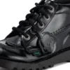 Junior Mädchen Kick Hi Zip Lederimitat Lackleder Schwarz Junior Mädchen Kick Hi Zip Lederimitat Lackleder Schwarz