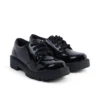 Junior Mädchen Kori Schnürschuh Lackleder Schwarz