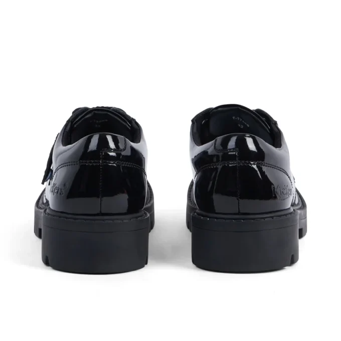 Junior Mädchen Kori Schnürschuh Lackleder Schwarz