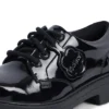 Junior Mädchen Kori Schnürschuh Lackleder Schwarz