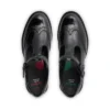 Junior Mädchen Lachly Brogue T-Bar Lackleder Schwarz Junior Mädchen Lachly Brogue T-Bar Lackleder Schwarz