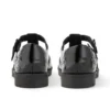 Junior Mädchen Lachly Brogue T-Bar Lackleder Schwarz Junior Mädchen Lachly Brogue T-Bar Lackleder Schwarz