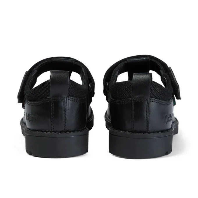 Junior Mädchen Lachly T-Bar Leder Schwarz Junior Mädchen Lachly T-Bar Leder Schwarz