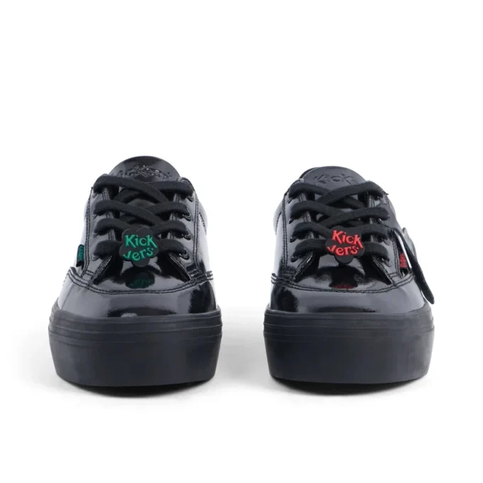 Junior Mädchen Tovni Stack Lo Flower Lackleder Schwarz Junior Mädchen Tovni Stack Lo Flower Lackleder Schwarz