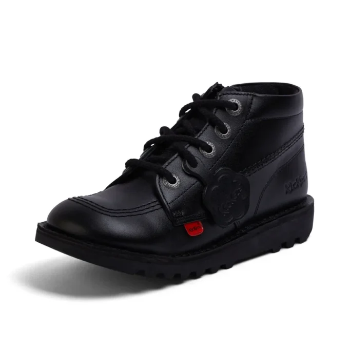 Junior Unisex-Baumwollschnürsenkel Schwarz Junior Unisex-Baumwollschnürsenkel Schwarz