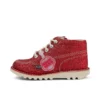 Junior Unisex Kick Hi Glitzer-Schuhe Rot Junior Unisex Kick Hi Glitzer-Schuhe Rot