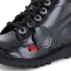 Junior Unisex Kick Hi Zip Lackleder Schwarz Junior Unisex Kick Hi Zip Lackleder Schwarz