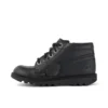 Junior Unisex Kick Hi Zip Leder-Alternative Schwarz Junior Unisex Kick Hi Zip Leder-Alternative Schwarz