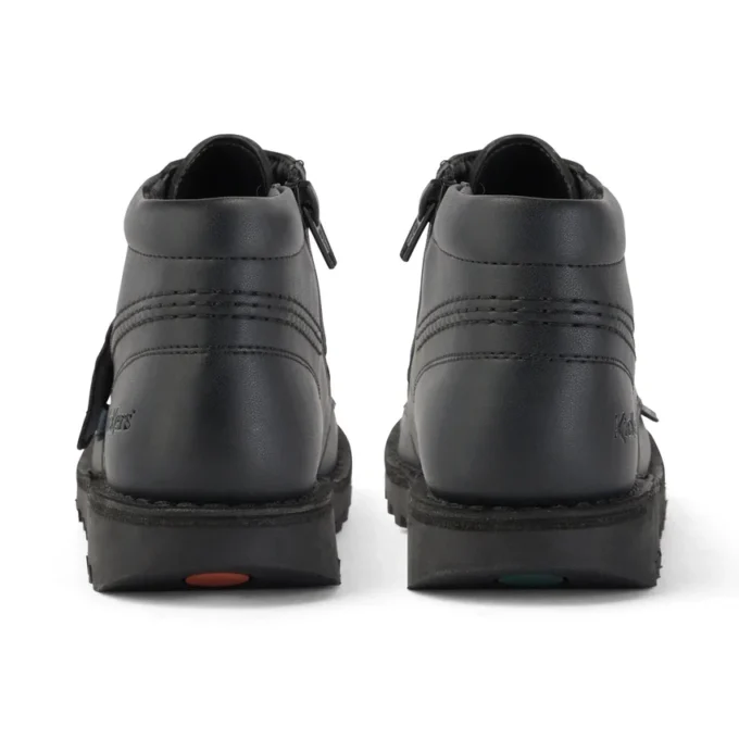 Junior Unisex Kick Hi Zip Leder-Alternative Schwarz Junior Unisex Kick Hi Zip Leder-Alternative Schwarz