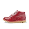 Junior Unisex Kick Hi Zip Leder Rot Junior Unisex Kick Hi Zip Leder Rot