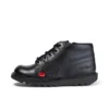 Junior Unisex Kick Hi Zip Leder Schwarz Junior Unisex Kick Hi Zip Leder Schwarz