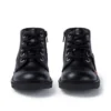 Junior Unisex Kick Hi Zip Leder Schwarz Junior Unisex Kick Hi Zip Leder Schwarz