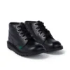 Junior Unisex Kick Hi Zip Leder Schwarz Junior Unisex Kick Hi Zip Leder Schwarz