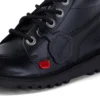 Junior Unisex Kick Hi Zip Leder Schwarz Junior Unisex Kick Hi Zip Leder Schwarz