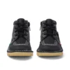 Junior Unisex Kick Hi Zip Leder Schwarz/Weiß Junior Unisex Kick Hi Zip Leder Schwarz/Weiß