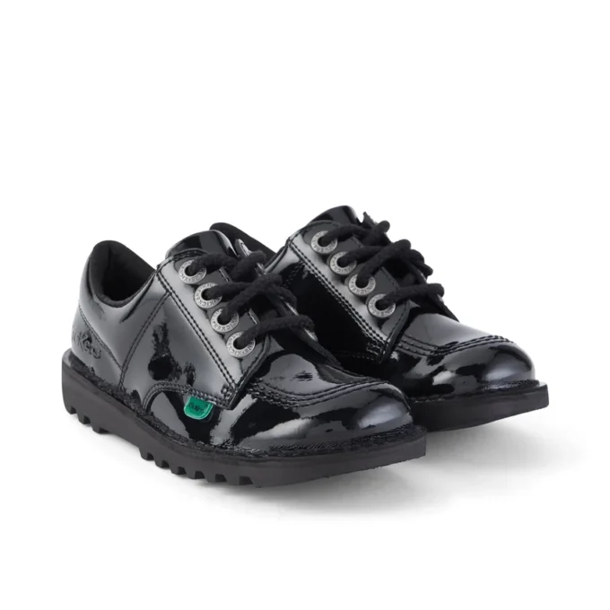 Junior Unisex Kick Lo Lackleder Schwarz Junior Unisex Kick Lo Lackleder Schwarz