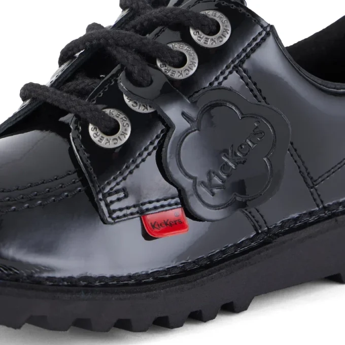 Junior Unisex Kick Lo Lackleder Schwarz Junior Unisex Kick Lo Lackleder Schwarz