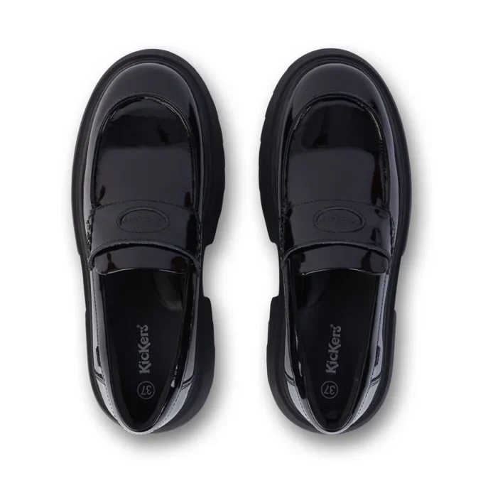 Kenzi Loafer für junge Damen, Leder, schwarz