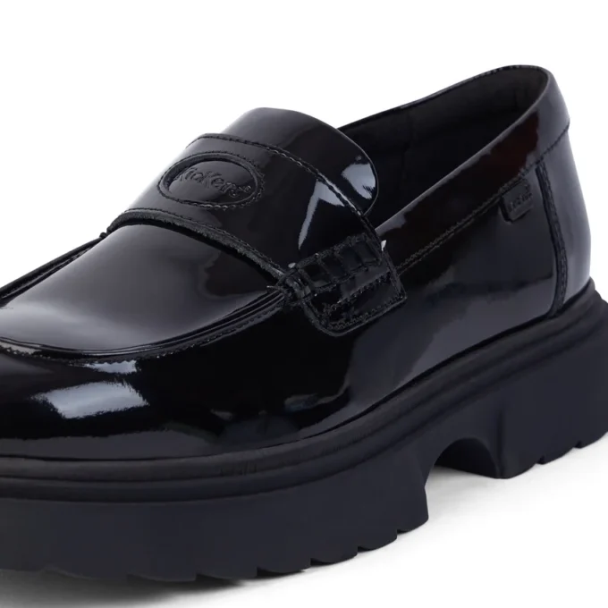Kenzi Loafer für junge Damen, Leder, schwarz
