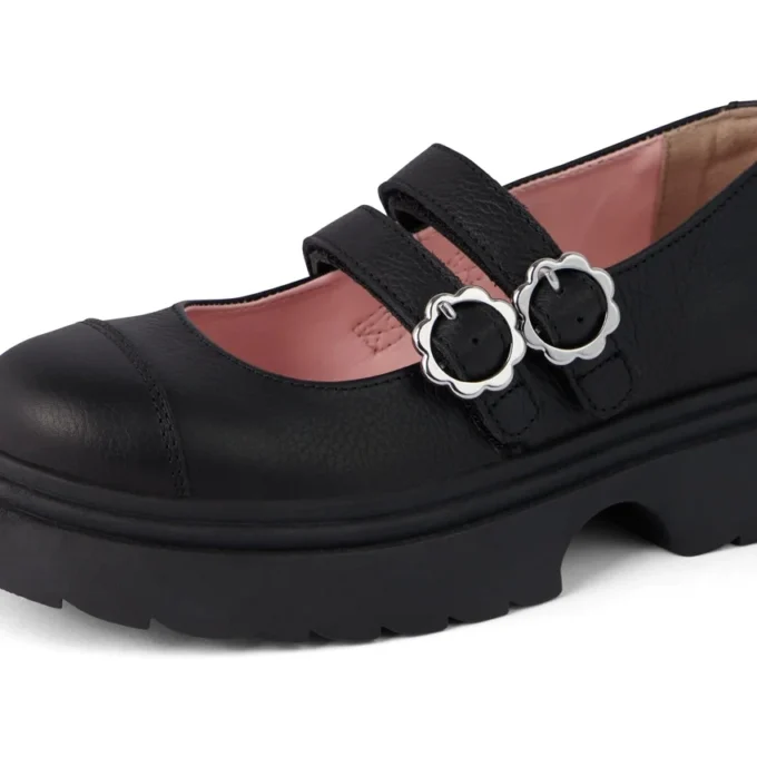 Kenzi MJ Lederschuhe für Jugendliche, schwarz Kenzi MJ Lederschuhe für Jugendliche, schwarz