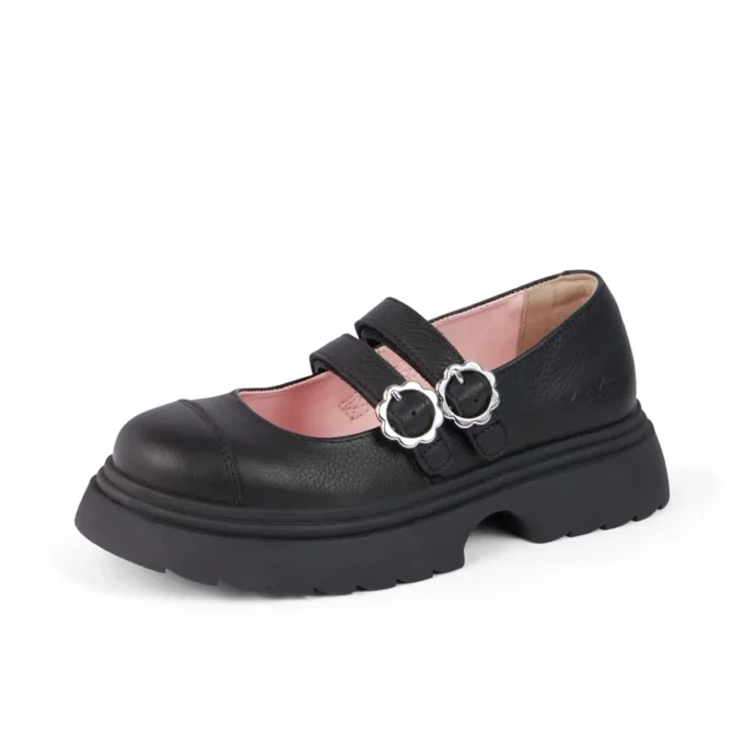 Kenzi MJ-Schuhe für Mädchen, Leder, schwarz Kenzi MJ-Schuhe für Mädchen, Leder, schwarz