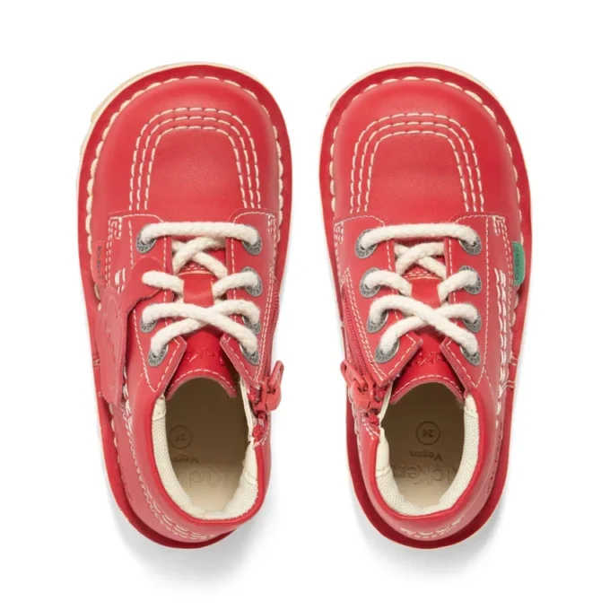 Kick Hi Hi Zip aus Lederalternative für Kleinkinder, Unisex, Rot Kick Hi Hi Zip aus Lederalternative für Kleinkinder, Unisex, Rot