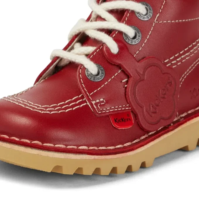 Kick Hi Hi Zip Leder für Kleinkinder, Unisex, Rot Kick Hi Hi Zip Leder für Kleinkinder, Unisex, Rot