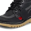 Kick Hi Hi Zip Leder für Kleinkinder, Unisex, Schwarz/Weiß Kick Hi Hi Zip Leder für Kleinkinder, Unisex, Schwarz/Weiß