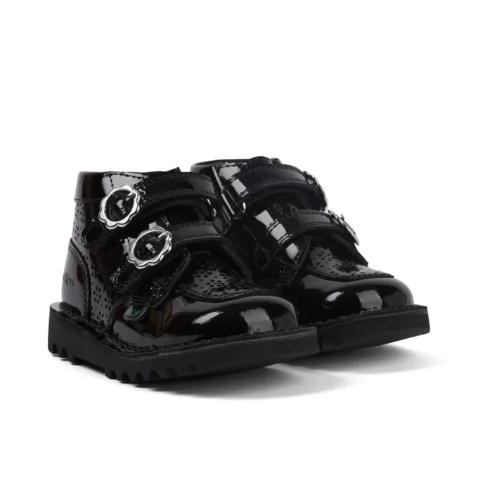 Kick Hi Meadow Lacklederstiefel für Mädchen, schwarz Kick Hi Meadow Lacklederstiefel für Mädchen, schwarz