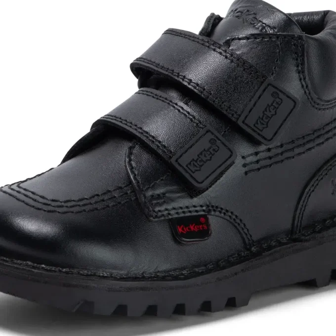 Kick Hi Roll Leder Schwarz für kleine Jungen Kick Hi Roll Leder Schwarz für kleine Jungen