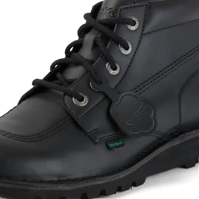 Jugend Unisex Kick Hi Leder Alternative Schwarz Jugend Unisex Kick Hi Leder Alternative Schwarz
