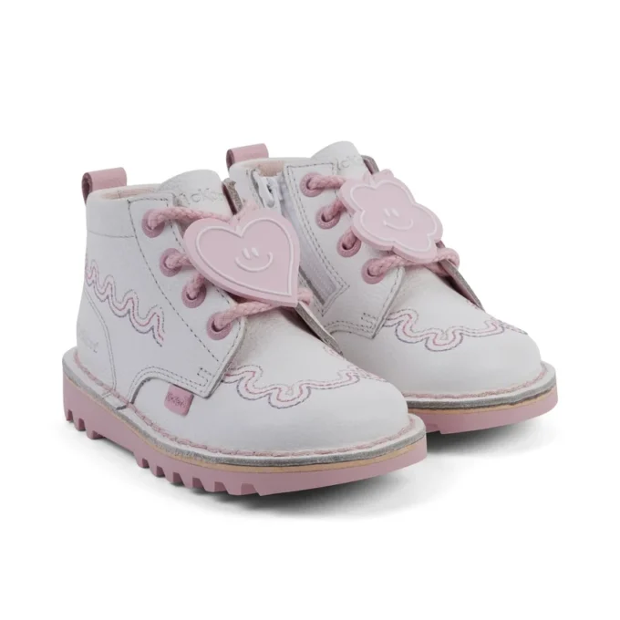 Kick Hi Wave Leder Weiß für Mädchen Kick Hi Wave Leder Weiß für Mädchen