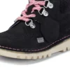 Kick Hi Winter Nubuk für Mädchen, schwarz