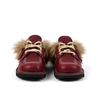 Kick Mule Fur Mains Red für Erwachsene, Unisex