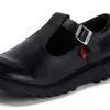 Kick T-Bar für junge Damen aus Leder, schwarz Kick T-Bar für junge Damen aus Leder, schwarz