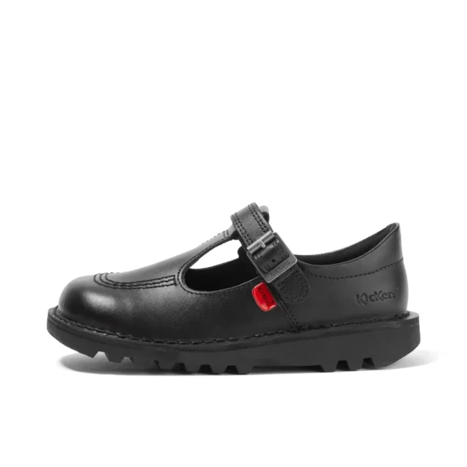 Kick T-Bar für Kleinkinder, Mädchen, Veloursleder, schwarz Kick T-Bar für Kleinkinder, Mädchen, Veloursleder, schwarz