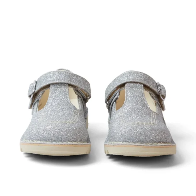 Kick T-Bar Glitter Cosmic Textile Silver für kleine Mädchen Kick T-Bar Glitter Cosmic Textile Silver für kleine Mädchen
