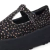 Kick T-Bar-Plateauschuhe für Damen, Leder, schwarz Kick T-Bar-Plateauschuhe für Damen, Leder, schwarz