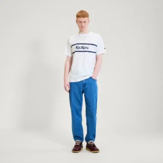 Kickers Classic Kurzarm-T-Shirt für Herren, Weiß