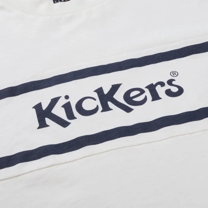 Kickers Classic Kurzarm-T-Shirt für Herren, Weiß Kickers Classic Kurzarm-T-Shirt für Herren, Weiß