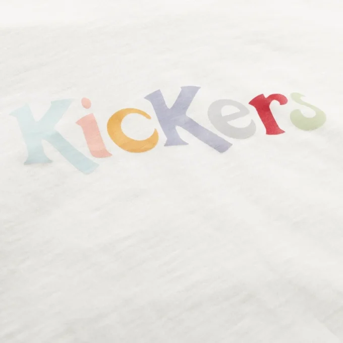 Kickers Classic Rundhals-T-Shirt für Damen, Weiß Kickers Classic Rundhals-T-Shirt für Damen, Weiß