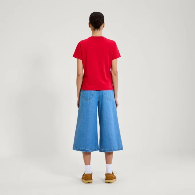 Kickers Classic Skinny T-Shirt für Damen, rot Kickers Classic Skinny T-Shirt für Damen, rot