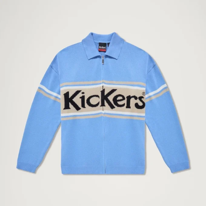 Kickers Classic Unisex-Strickjacke mit durchgehendem Reißverschluss für Erwachsene, Blau Kickers Classic Unisex-Strickjacke mit durchgehendem Reißverschluss für Erwachsene, Blau