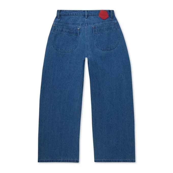 Kickers Classic Wide Leg Jeans für Erwachsene, Damen, Blau Kickers Classic Wide Leg Jeans für Erwachsene, Damen, Blau