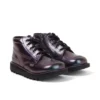 Kickers Kick Hi Galactic für Mädchen, Lackleder, lila